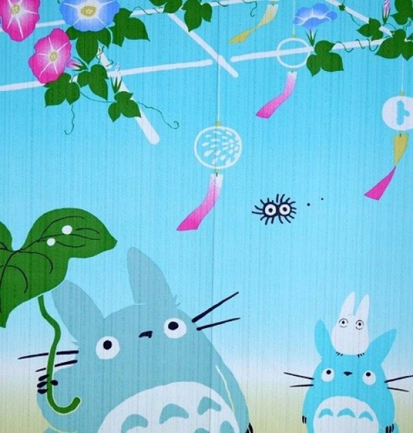 Photo4: Noren Japanese Curtain Doorway NM SD My Neighbor Totoro summer 85 x 150 cm