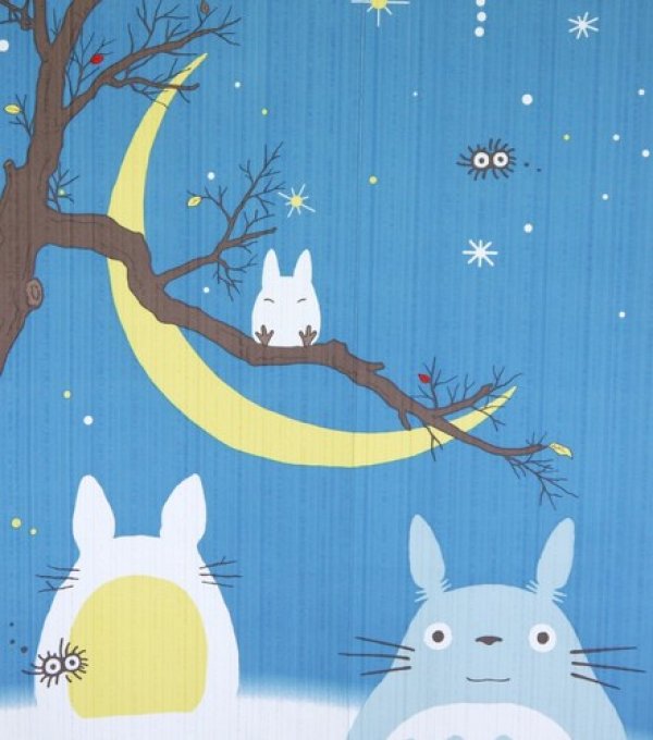 Photo4: Noren Japanese Curtain Doorway NM SD My Neighbor Totoro winter 85 x 150 cm