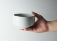 Photo1: Hasami Porcelain Japanese matcha bowl Shironeri white (1)