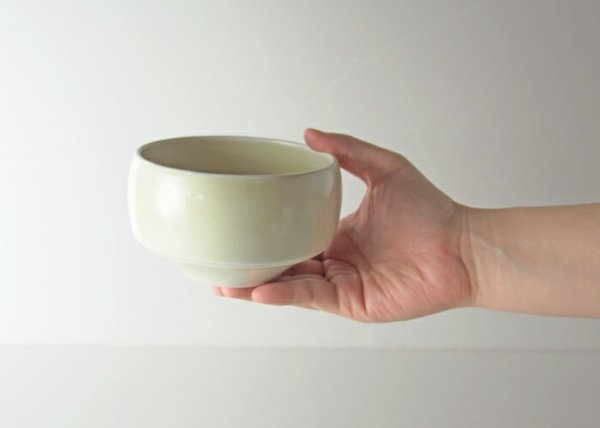 Photo3: Hasami Porcelain Japanese matcha bowl zouge ivory