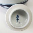 Photo4: Arita Porcelain sd Dobin Japanese tea pot polka dot navy blue 600ml  (4)