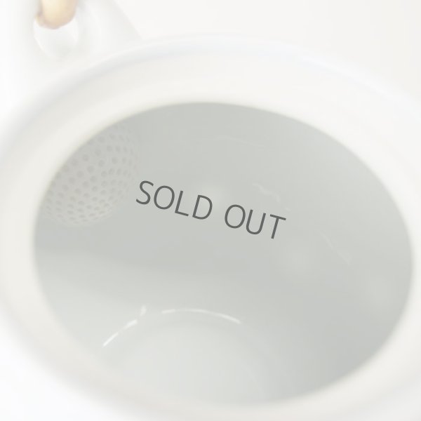 Photo5: Arita Porcelain sd Dobin Japanese tea pot polka dot navy blue 600ml