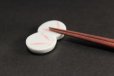 Photo2: Japanese chopstick rest rabbit shape by kiyomizu ware (Set of 2) (2)