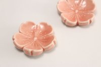 Japanese chopstick rest Cherry blossoms shape by kiyomizu ware (Set of 2)