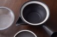 Photo3: Japanese tea pot Mino ware flat style Temokukuro 250ml (3)