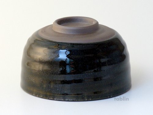 Other Images1: Arita porcelain Japanese tea bowl black glaze iraho rin chawan Matcha Green Tea 