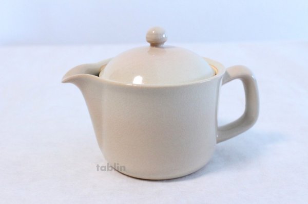 Photo1: Hagi yaki ware Japanese tea pot Himetuti with stainless tea strainer 280ml