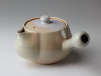 Hagi yaki ware Japanese tea pot Hime mar kyusu with stainless tea strainer 370ml