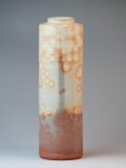 Photo2: Hagi yaki ware Japanese vase Ayatuti en hanaike H 25cm (2)