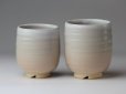Photo9: Hagi yaki ware Japanese tea cups pottery Himetuchi Maru (9)