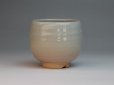 Photo3: Hagi yaki ware Japanese tea pot cups set Hana with stainless tea strainer 400ml
