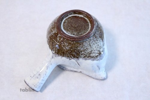 Other Images2: Hagi yaki ware Japanese tea pot White kairagi Hana kyusu pottery tea strainer 