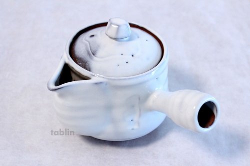 Other Images1: Hagi yaki ware Japanese tea pot Seikan kyusu pottery tea strainer 500ml