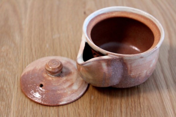 Photo4: Japanese tea set pot cups yusamashi Houhin Ayado pottery tea strainer 190ml