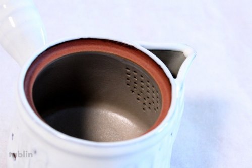 Other Images3: Hagi yaki ware Japanese tea pot Seikan kyusu pottery tea strainer 500ml