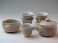 Photo1: Japanese tea set pot cups yusamashi Houhin himedo pottery tea strainer 200ml (1)