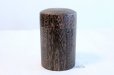 Photo1: Tea Caddy wooden fired wood tea container made from natural wood size:M (1)