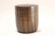 Photo1: Tea Caddy Japanese wood Matcha container Natsume natural wood size:30g (1)