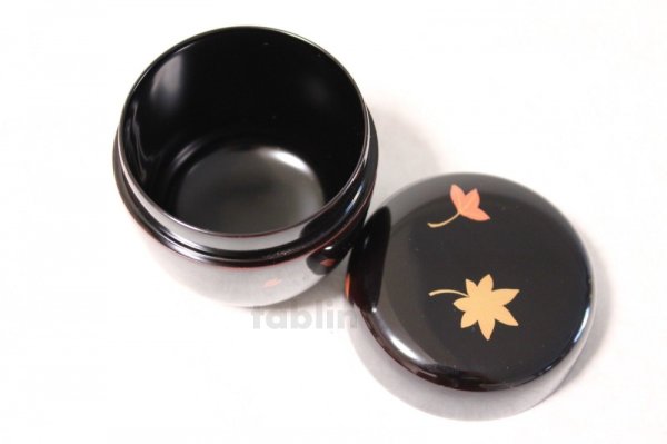 Photo5: Tea Caddy Japanese Natsume Echizen Urushi lacquer Matcha container sakura momiji