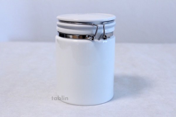 Photo3: Tea Caddy Japanese tea container ZERO JAPAN ceramics 100g white