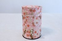 Tea Caddy Japanese paper tea container Sakura M