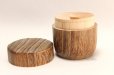 Photo3: Tea Caddy Japanese fired wood Matcha container Natsume natural wood size:40g (3)
