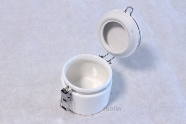 Photo5: Tea Caddy Japanese tea container ZERO JAPAN ceramics 50g white