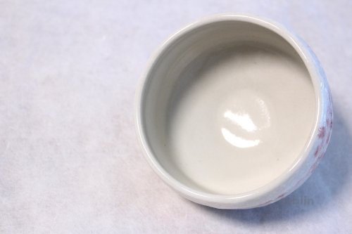 Other Images1: Mino yaki ware Japanese tea bowl shino tataki sakura wa chawan Matcha Green Tea 