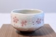 Photo2: Mino yaki ware Japanese tea bowl shino tataki sakura wa chawan Matcha Green Tea  (2)