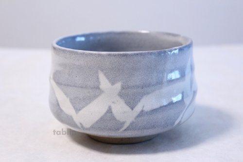 Other Images3: Mino yaki ware Japanese tea bowl Nezumisasa haku wata chawan Matcha Green Tea 