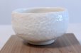Photo2: Mino yaki ware Japanese tea bowl shino white glaze moku chawan Matcha Green Tea  (2)