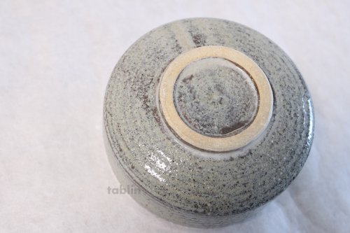 Other Images2: Minoyaki ware tea bowl Hai gray glaze kibo san Japanese chawan tea ceremony 