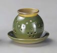 Photo1: Tokoname ware Japanese green tea aroma Tea Incense Burner Karakusa (1)