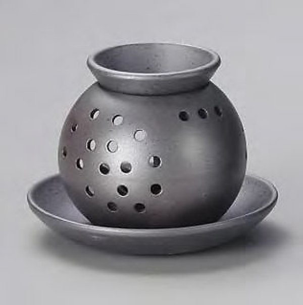 Photo1: Tokoname ware Japanese green tea aroma Tea Incense Burner Haien