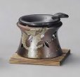 Photo1: Tokoname ware Japanese green tea aroma Tea Incense Burner Hai yanagi (1)