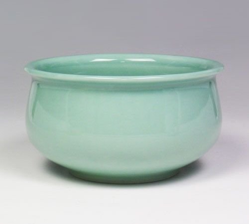 Other Images3: Japanese pottery Kensui Bowl for Used tea leaves, Tea ceremony blue glaze Izumi