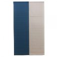 Photo1: Noren Japanese curtain 100% Linen rin blue  (1)