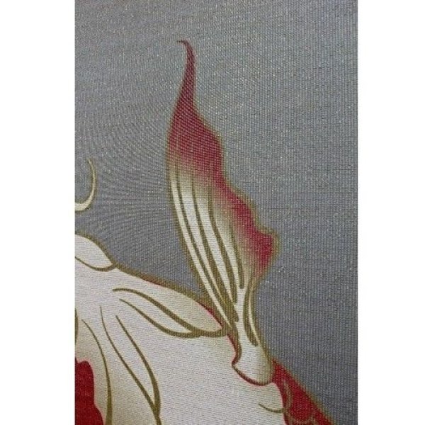 Photo2: Noren Japanese curtain flying carp lame 85cm x 150cm
