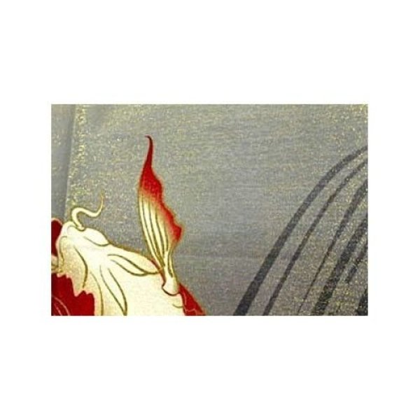 Photo3: Noren Japanese curtain flying carp lame 85cm x 150cm