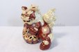 Photo3: Japanese Leo Shishi Dragon Lion dog Kutani Porcelain mori tag and mat H19.5cm (3)