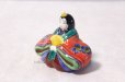 Photo4: Japanese Kutani ware Kimono doll Hina Ningyo King & Queen Ao-kutani , H 9cm (4)