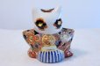 Photo3: Japanese Lucky Cat Kutani yaki ware Porcelain Maneki Neko Fukusuke sakari (3)