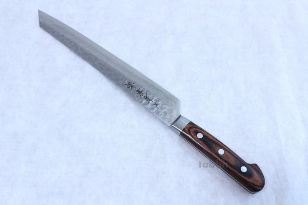 Photo1: SAKAI TAKAYUKI knife 17-layer Damascus VG-10 hammered Kengata Kiritsuke sashimi 300mm