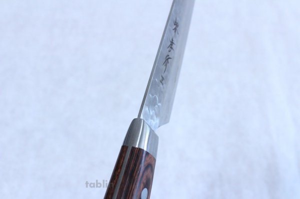 Photo4: SAKAI TAKAYUKI knife 17-layer Damascus VG-10 hammered Kengata Kiritsuke sashimi 300mm