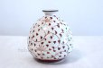 Photo1: Kutani porcelain Karakusa Iroe Red Japanese bud vase H13cm (1)