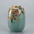 Photo3: Kutani yaki ware natume Owl gold High Quality Japanese vase ,H24.5cm (3)