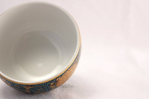 Other Images1: Kutani yaki ware Futatuki Kumidashi Seiryushotikubai Japanese tea cup (set of 5)