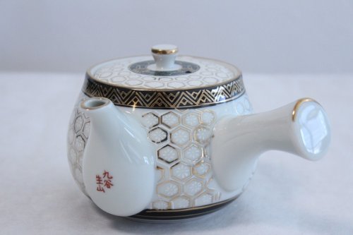 Other Images1: Kutani Porcelain Futatuki Yunomi kikko haku Japanese tea cups & tea pot set