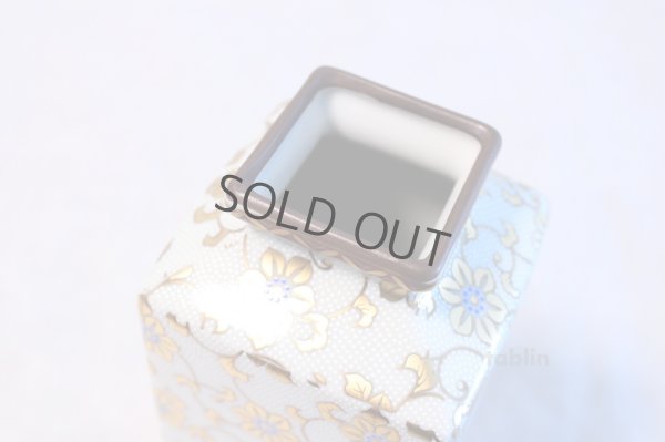 Photo5: Kutani porcelain Hakuchibu gold Japanese bud vase H21cm