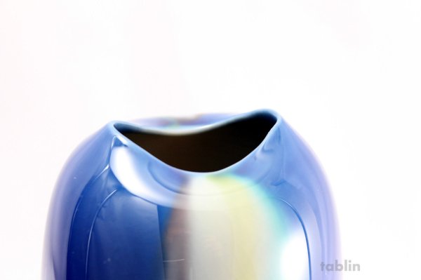 Photo2: Kutani ware Nijisai High Quality Japanese vase H18cm
